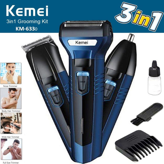 Kemei 3in1 Shaving Machine For Men
