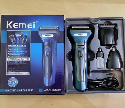 Kemei 3in1 Shaving Machine For Men