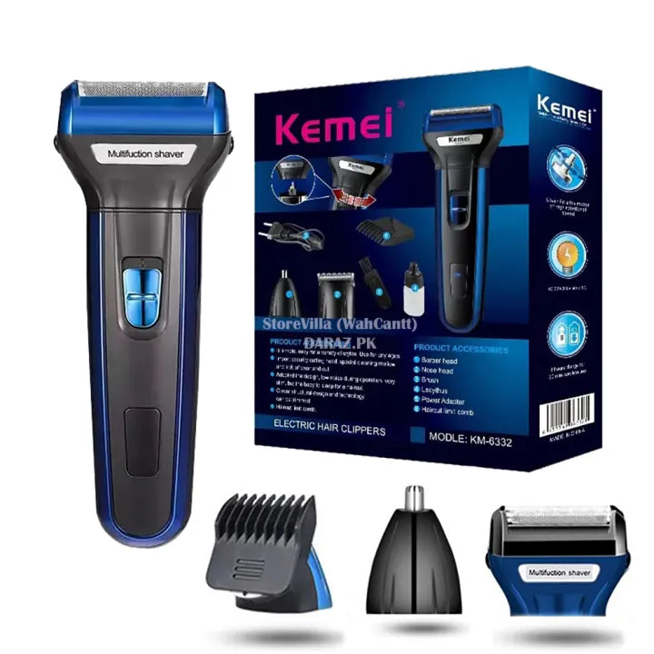 Kemei 3in1 Shaving Machine For Men