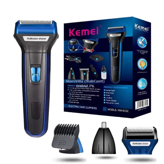Kemei 3in1 Shaving Machine For Men